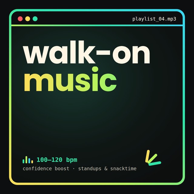 walk-on music playlist cover