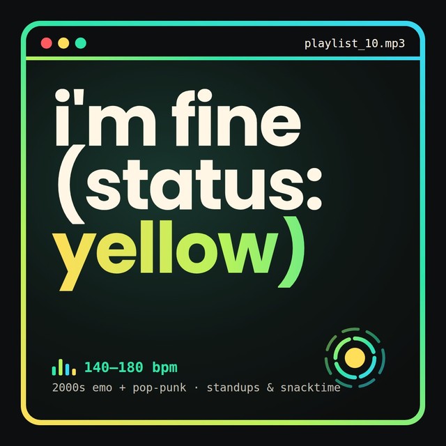 i'm fine (status: yellow) playlist cover